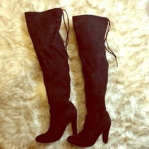 Black Steve Madden Over The Knee boots - size 7.5
